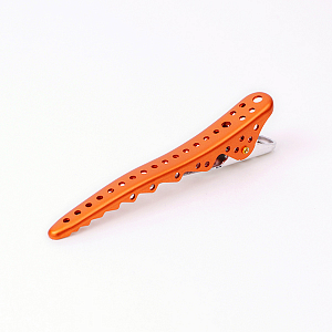 SHARK CLIP (2PIECES/PACK) ORANGE METAL - Зажимы алюминиевые "Shark Clip", оранжевые, длина 105мм, уп