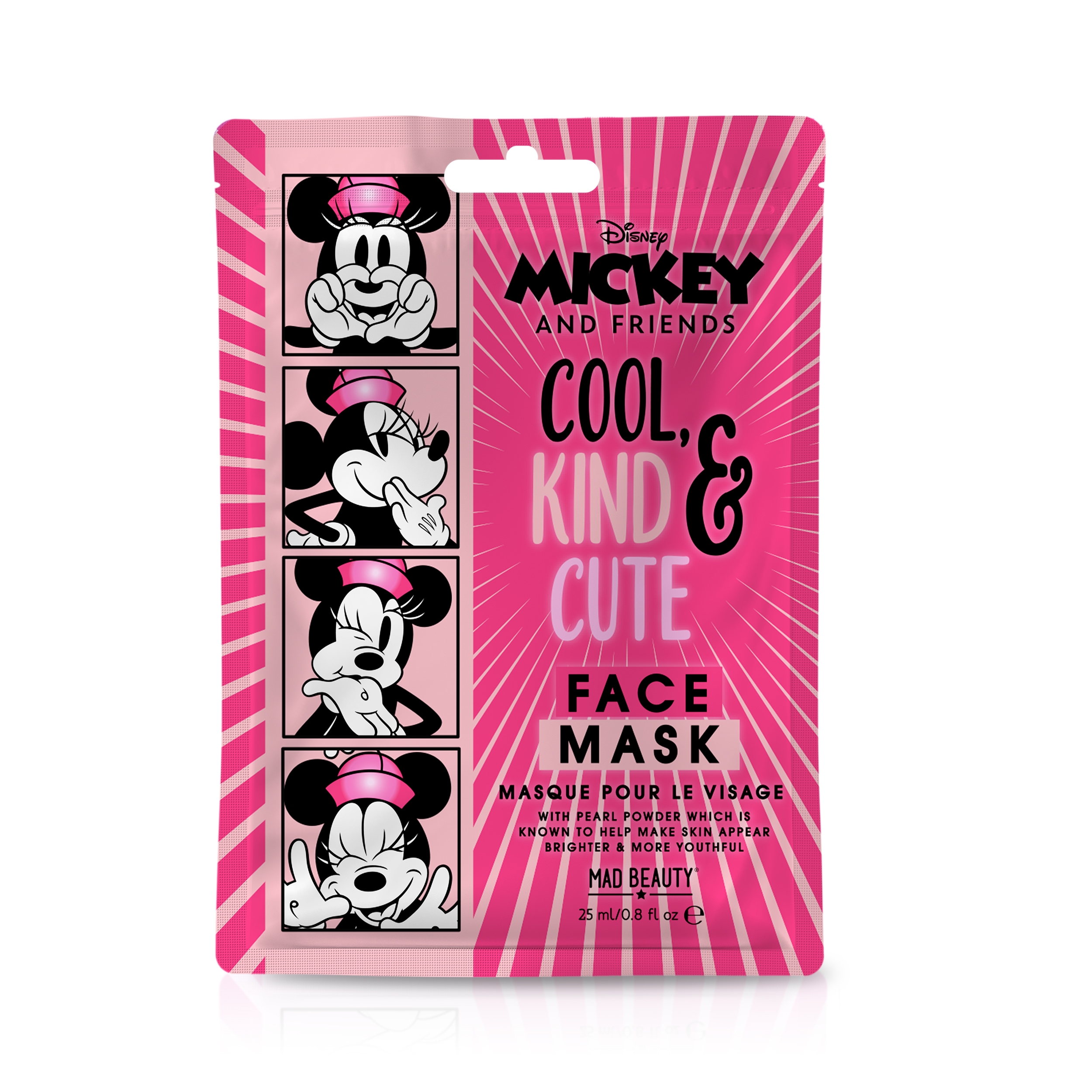 DISNEY MICKEY &FRIENDS SHEET FACE MASK - MINNIE - ТКАНЕВЫЕ КОСМЕТИЧЕСКИЕ МАСКИ ДЛЯ ЛИЦА