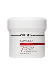 CHRISTINA Comodex Mattify & Protect Cream SPF 15 - матирующий защитный крем SPF 15 (шаг 7), 150 мл.