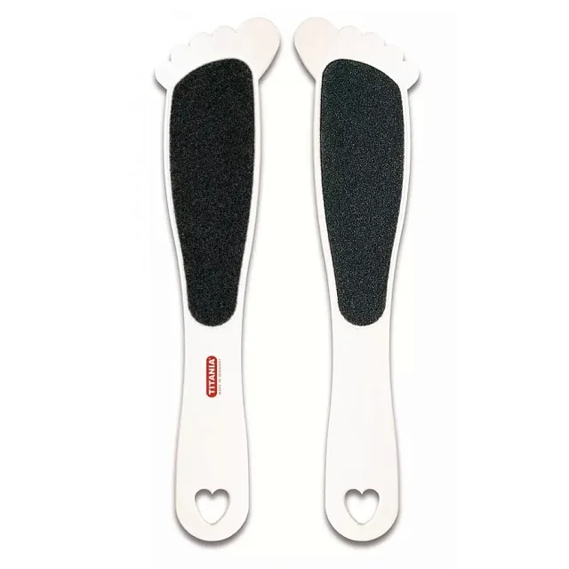 DOUBLE FOOT FILE, FOOT FORM - Двухсторонняя овальная терка для ног с ручкой
