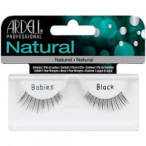 Ресницы подиумные "NATURAL LASHES", модель BABIES, чёрные.