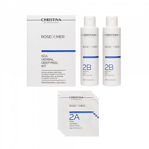 ROSE DE MER-2A+2B SEA HERBAL DEEP PEEL KIT (20SACHET+2ACTIV)-НАБОР СРЕДСТВ ДЛЯ ПИЛИНГА СЕРИИ ROSE DE