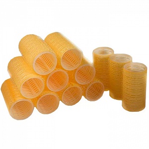 CORE ROLLERS 32MM 12 PCS YELLOW - Бигуди, упаковка 12шт