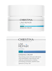 CHRISTINA Line Repair Hydra Ginseng Cream - увлажняющий и питательный крем «Женьшень», 50 мл.