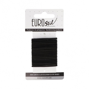 CARD 20 HAIR MINI ELASTICS BLACK - РЕЗИНОЧКИ ДЛЯ ВОЛОС