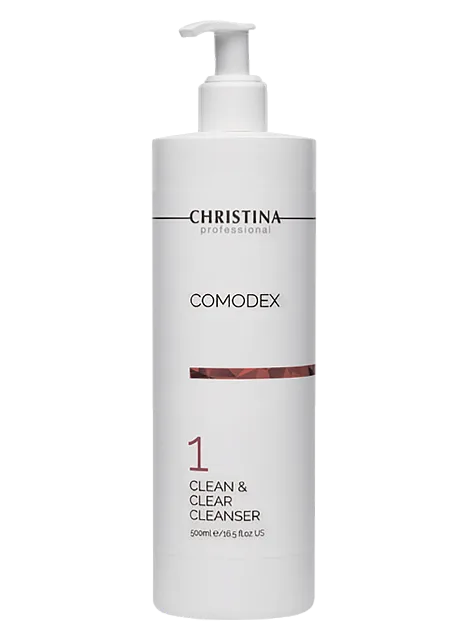 COMODEX 1 STEP CLEAN & CLEAR CLEANSER -ОЧИЩАЮЩИЙ ГЕЛЬ ДЛЯ ЛИЦА, ШАГ 1, ЛИНИЯ COMODEX