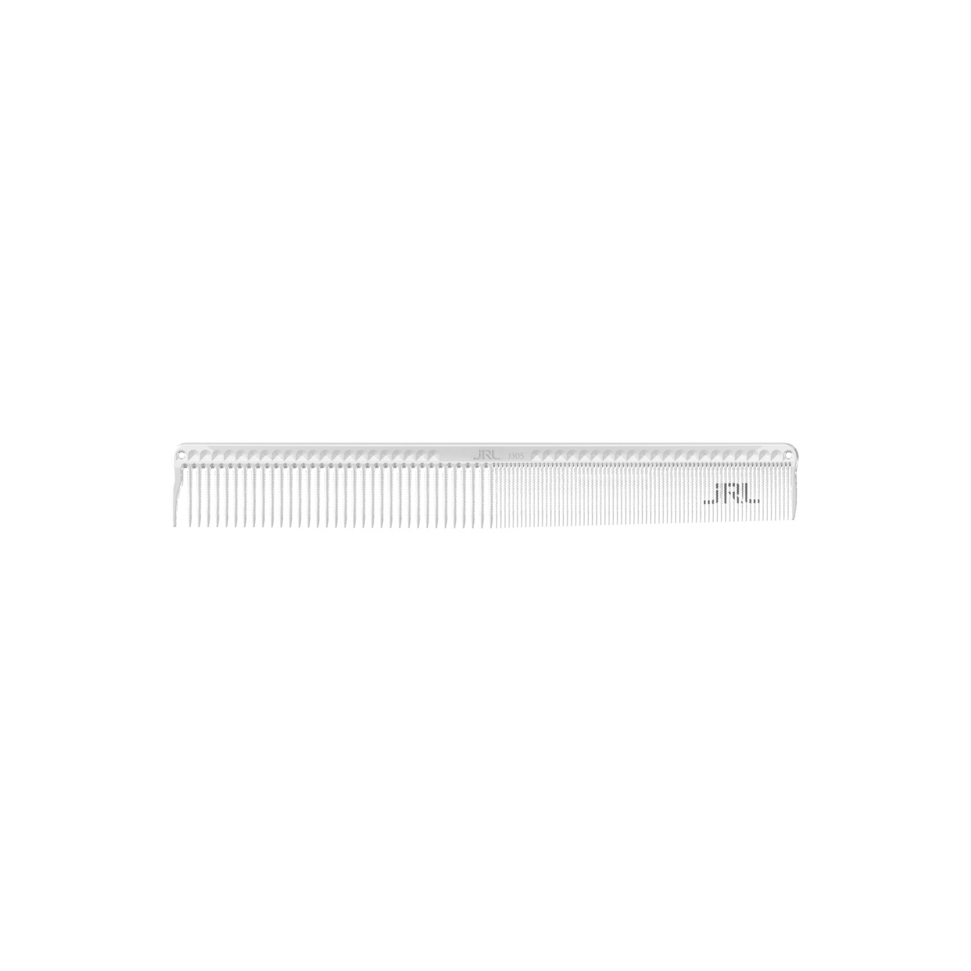 JRL PRECISE CUTTING COMB 8.6", WHITE-ПАРИКМАХЕРСКАЯ РАСЧЕСКА ДЛЯ ДЕТАЛЬНОЙ СТРИЖКИ 8.6", ЦВЕТ БЕЛЫЙ