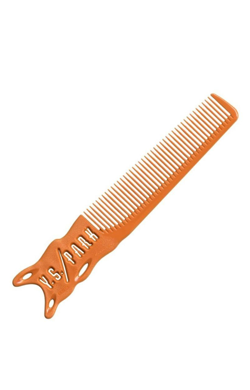 REGULAR TYPE BARBER COMB CARROT ORANGE-Расческа для проработки височных зон, пластиковая, оранжевая,