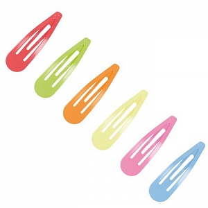 FLUORESCENT H.CLIPS 5 CM - ЗАЖИМ МЕТАЛЛИЧЕСКИЙ, ПАРИКМАХЕРСКИЙ.