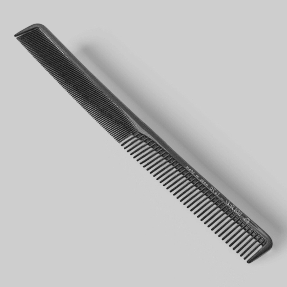Расчёска "ES-1470", комбинированная длинная для мужских стрижек, нейлон.