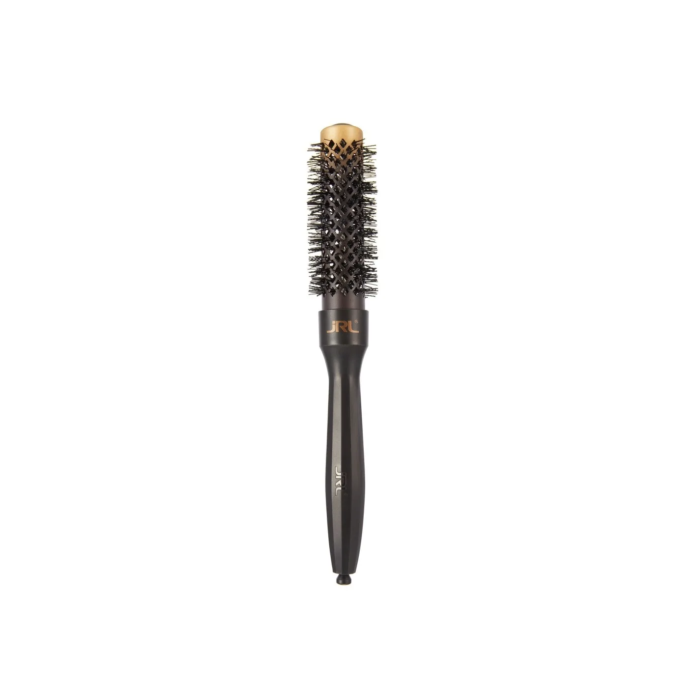 MIXED BRISTLE BRUSH φ25MM, BLACK-ПАРИКМАХЕРСКИЙ БРАШИНГ СО СМЕШАННОЙ ЩЕТИНОЙ