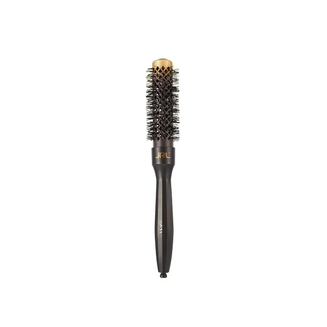 MIXED BRISTLE BRUSH φ25MM, BLACK-ПАРИКМАХЕРСКИЙ БРАШИНГ СО СМЕШАННОЙ ЩЕТИНОЙ
