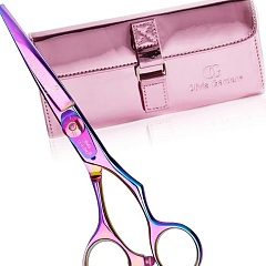 Ножницы парикмахерские розовые SILKCUT 575 RAINBOW IN SHEAR BOX 