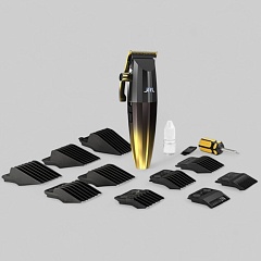 FF 2020C PROFESSIONAL CORDLESS HAIR CLIPPER GOLD-МАШИНКА ДЛЯ СТРИЖКИ ВОЛОС "JRL FRESHFADE 2020C GOLD"/, ЦВЕТ - ЧЕРНЫЙ С ЗОЛОТОМ /РАБОЧАЯ, РОТОРНЫЙ МОТОР,НОЖ 45мм, 2 СКОРОСТИ (6000 И 7200 ОБ/МИН.), ВЫСОТА СРЕЗА 0,5-3,5 ММ., 10 НАСАДОК: 1,5 ММ.-25 ММ.,
