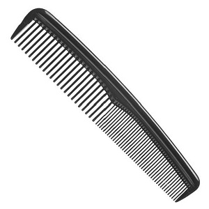 CUTTING COMB BLACK 15 CM - РАСЧЕСКА ПАРИКМАХЕРСКАЯ