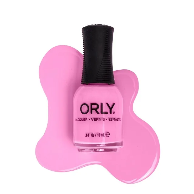 ORLY LAQ .6fl oz/18ml IT'LL ALWAYS BE PINK - ЛАК ДЛЯ НОГТЕЙ, ЯРКО-РОЗОВЫЙ С БЛЕСТКАМИ, 18 МЛ.