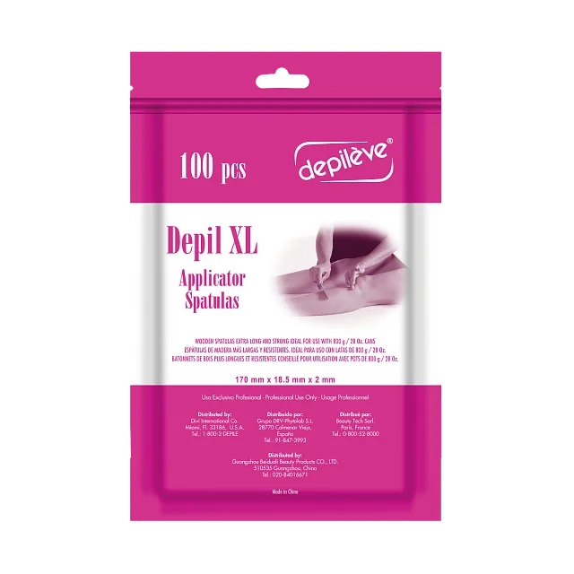 DEPILEVE 100 EXTRA LONG BODY SPATULAS - ШПАТЕЛЯ ДЕРЕВЯННЫЕ ДЛЯ НАНЕСЕНИЯ ВОСКА