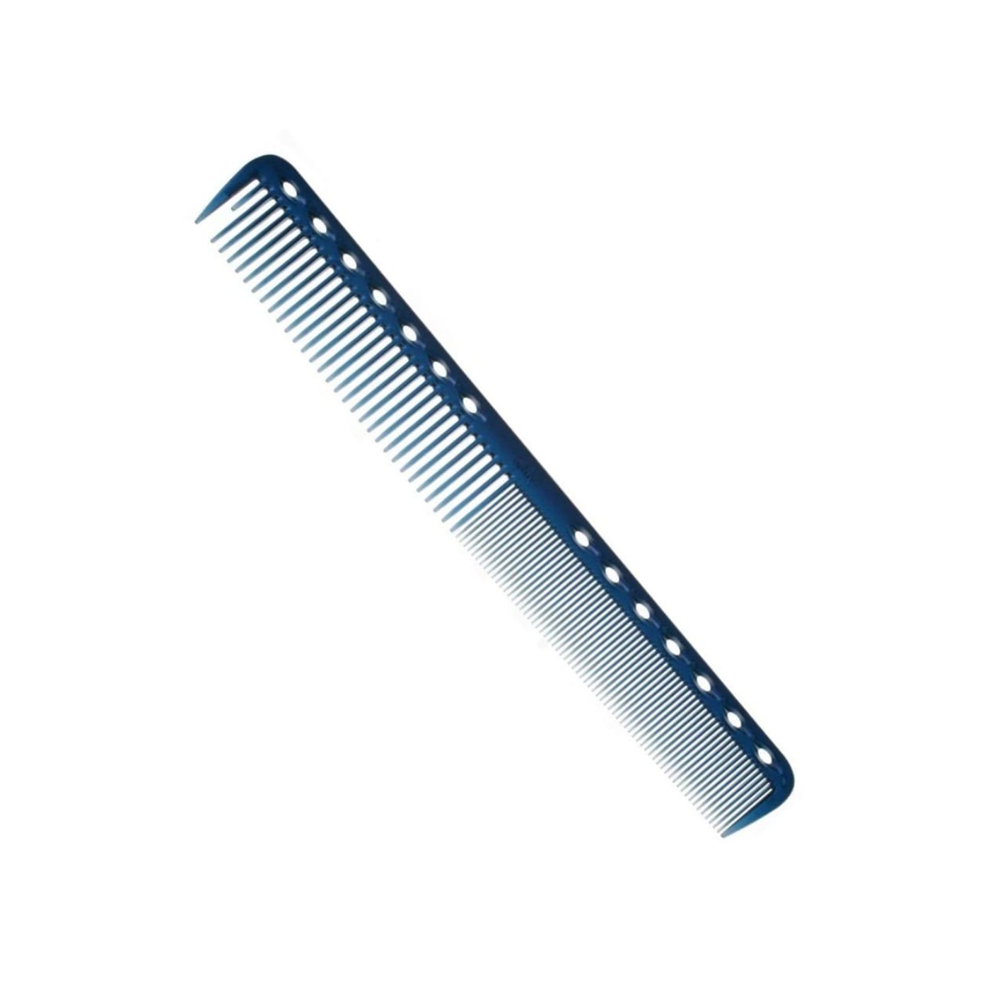 SUPER CUTTING COMB BLUE - Расческа для стрижки, комбинированная, c редкими зубьями, пластиковая, длина 180мм, синяя.
