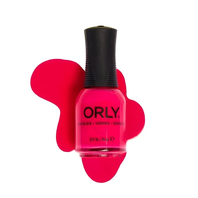 ORLY® LAQ US .6 Fl. Oz. / Oz. Liq. 18 mL e BERRY BLISS -ЛАК ДЛЯ НОГТЕЙ, РОЗОВЫЙ, 18 МЛ.