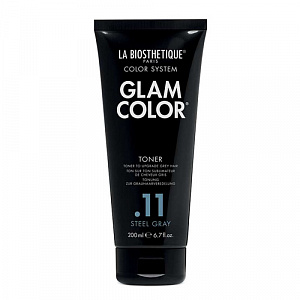 La Biosthetique Glam+Colour Toner - оттеночный тонер, цвет ".11 Steel Gray" , 200мл.