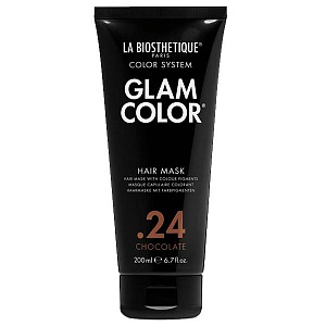 Тонирующая маска Glam Color Hair Mask .24 -  уменьшает выраженность нежелательных оттенков на волосах, усиливает оттенок коричневых волос с гарантированной нейтрализацией цвета, придавая волосам яркое сияние, цвет "Шоколад", 200мл.