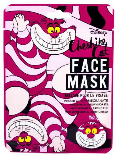 DISNEY ANIMAL FACE MASK CHESHIRE CAT - ТКАНЕВЫЕ КОСМЕТИЧЕСКИЕ МАСКИ ДЛЯ ЛИЦА