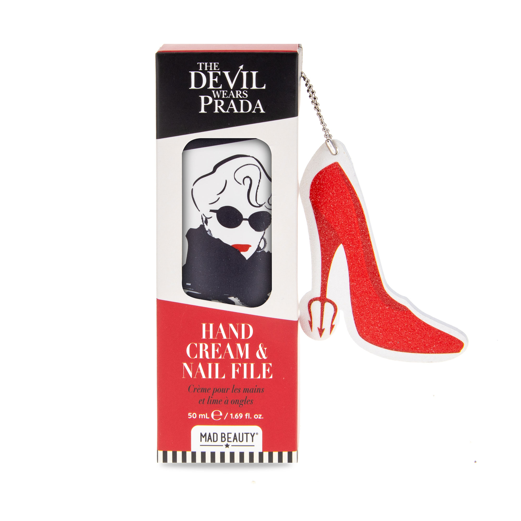 DEVIL WEARS PRADA HAND CREAM AND NAIL FILE-КРЕМ ДЛЯ РУК С МЯГКИМ АРОМАТОМ РОЗЫ И ПИЛОЧКА ДЛЯ НОГТЕЙ 
