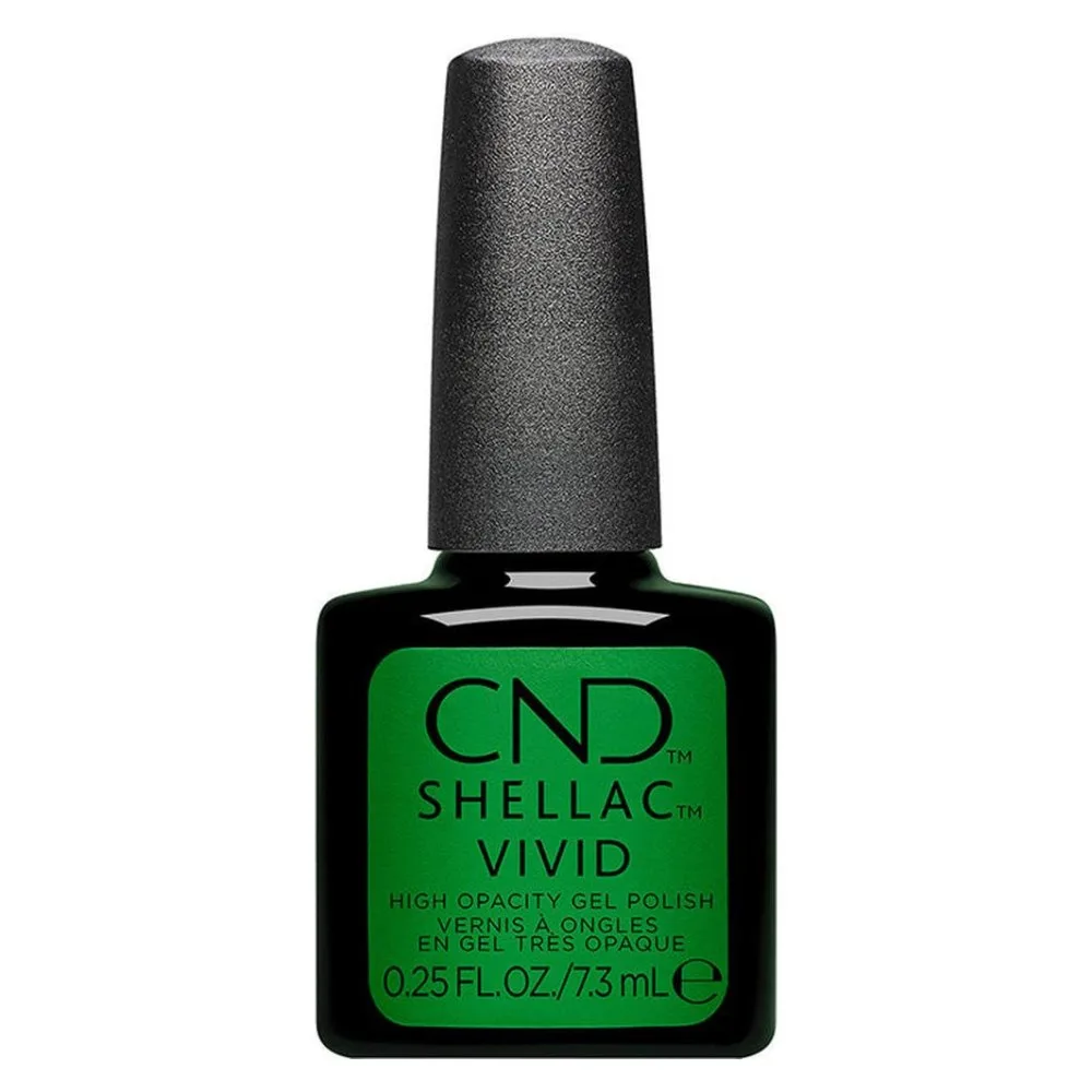 CND SHELLAC SHAMROCK GREEN 0.25oz/7.3ml - ГЕЛЕВЫЙ ЛАК ДЛЯ НОГТЕЙ CND SHELLAC  SHAMROCK GREEN 0.25oz/