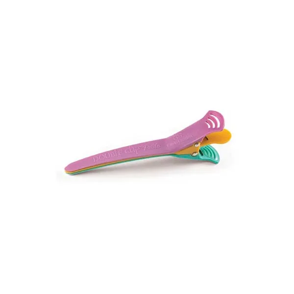 DOUBLE CLIP PETITE - CARD WITH 4 CLIPS-ДВОЙНОЙ ЗАЖИМ ДЛЯ ВОЛОС DOUBLE CLIP PETITE - 4 ШТ. В УПАКОВКЕ