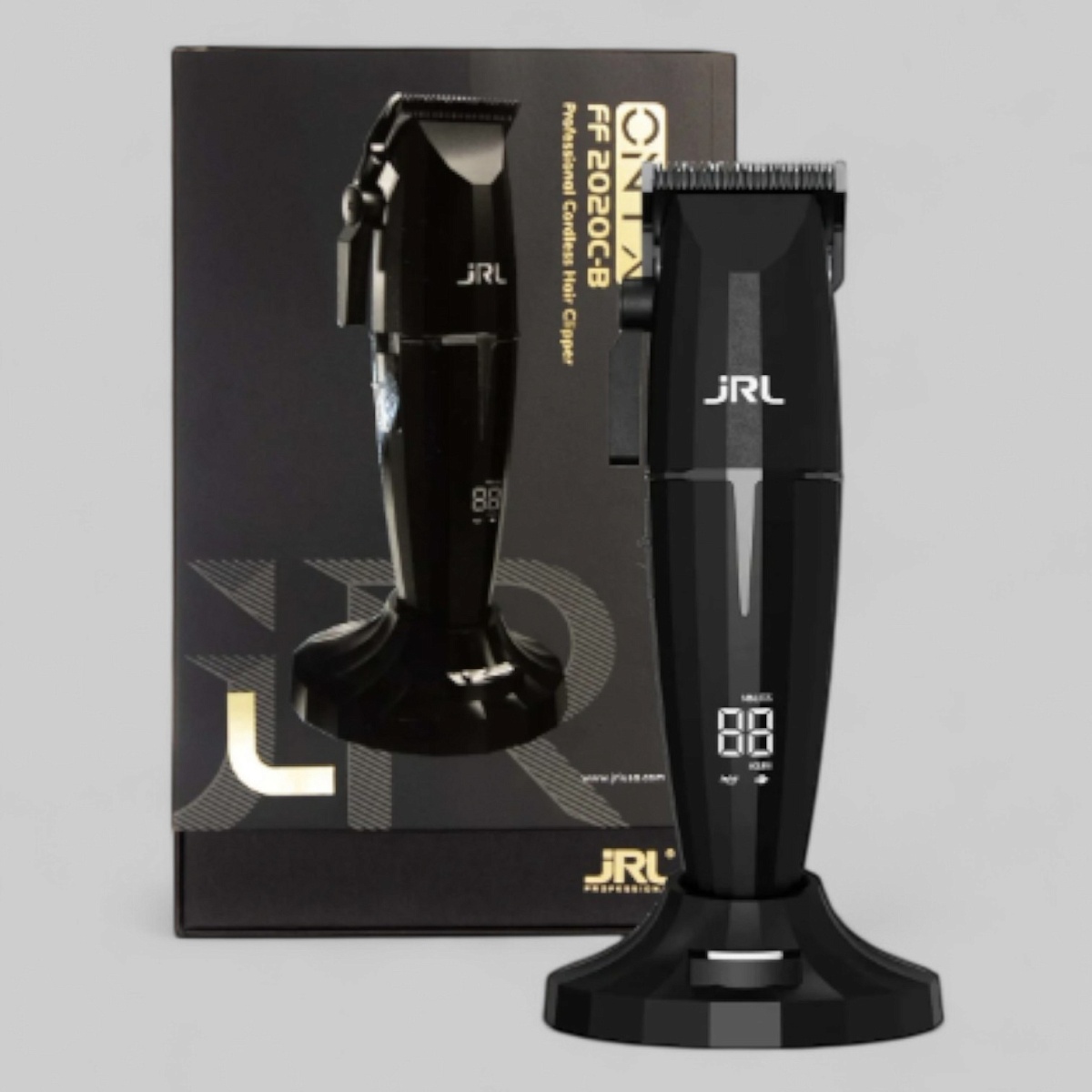 JRL Onyx Cordless – машинка для стрижки с роторным мотором, чёрный