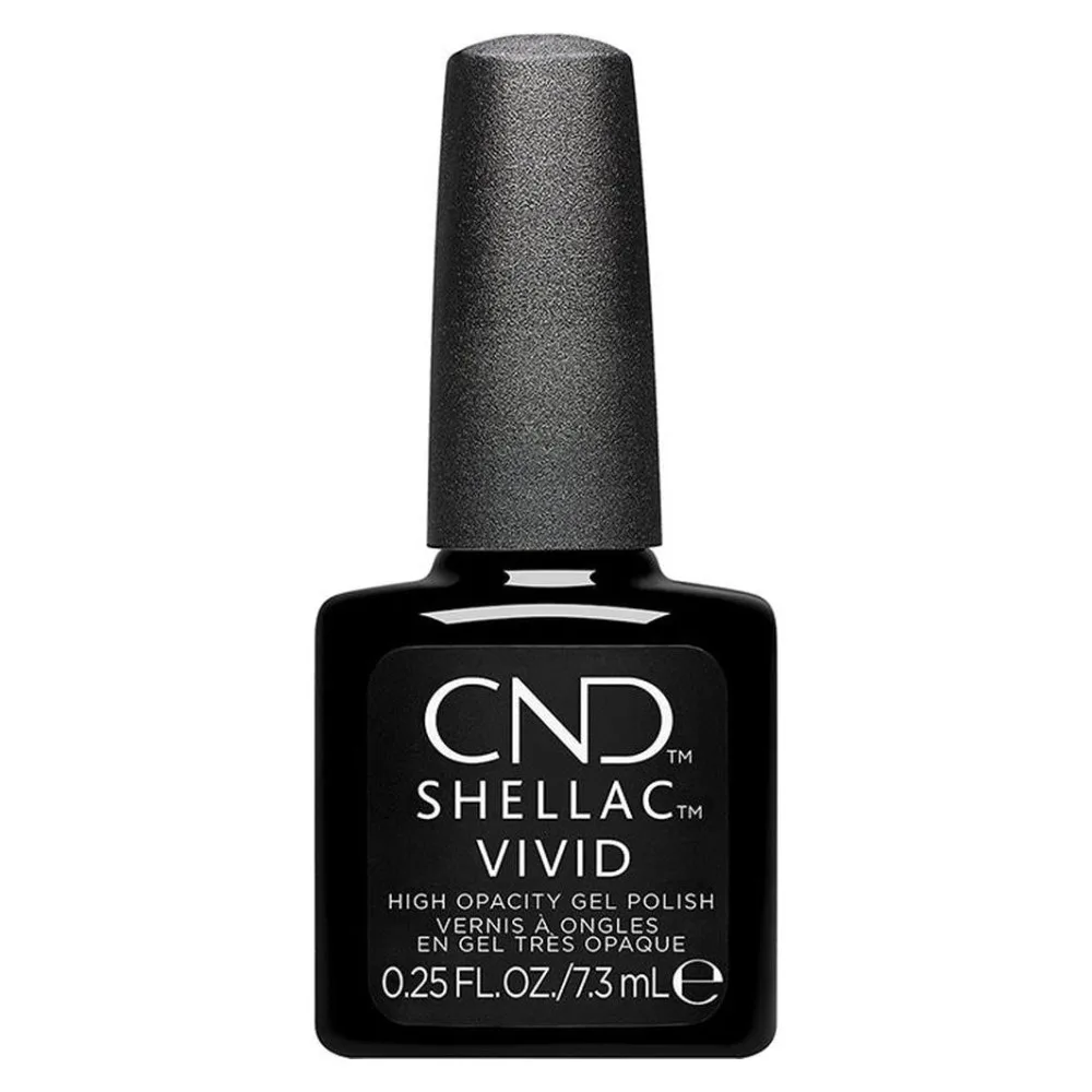 CND SHELLAC BLACK TUXEDO 0.25oz/7.3ml - ГЕЛЕВЫЙ ЛАК ДЛЯ НОГТЕЙ CND SHELLAC BLACK TUXEDO 0.25oz/7.3ml