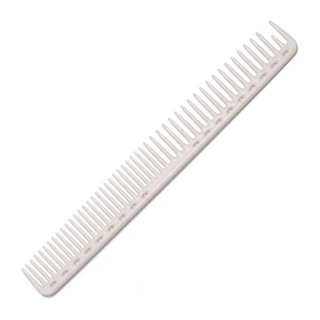 SUPER CUTTING COMB WHITE -Расческа для стрижки, с редкими зубьями, пластиковая, длина 228мм, белая.