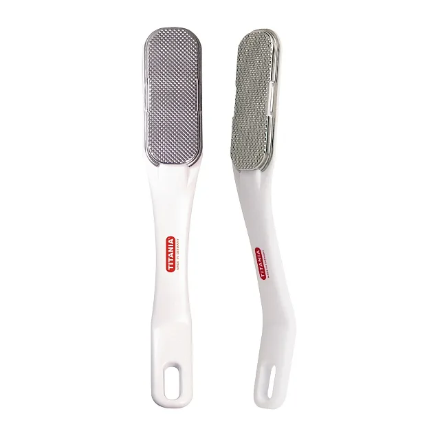 CALLOUS REDUCER,STAINLESS - Терка для ног с изогнутой ручкой, металлическая мягкая