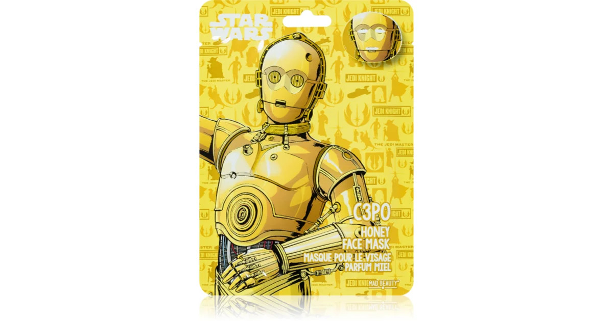 STAR WARS FACE MASK ТКАНЕВАЯ МАСКА ДЛЯ ЛИЦА «ЗВЕЗДНЫЕ ВОЙНЫ» - C3PO