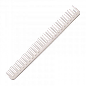 SUPER CUTTING COMB WHITE -Расческа для стрижки, с редкими зубьями, пластиковая, длина 228мм, белая.