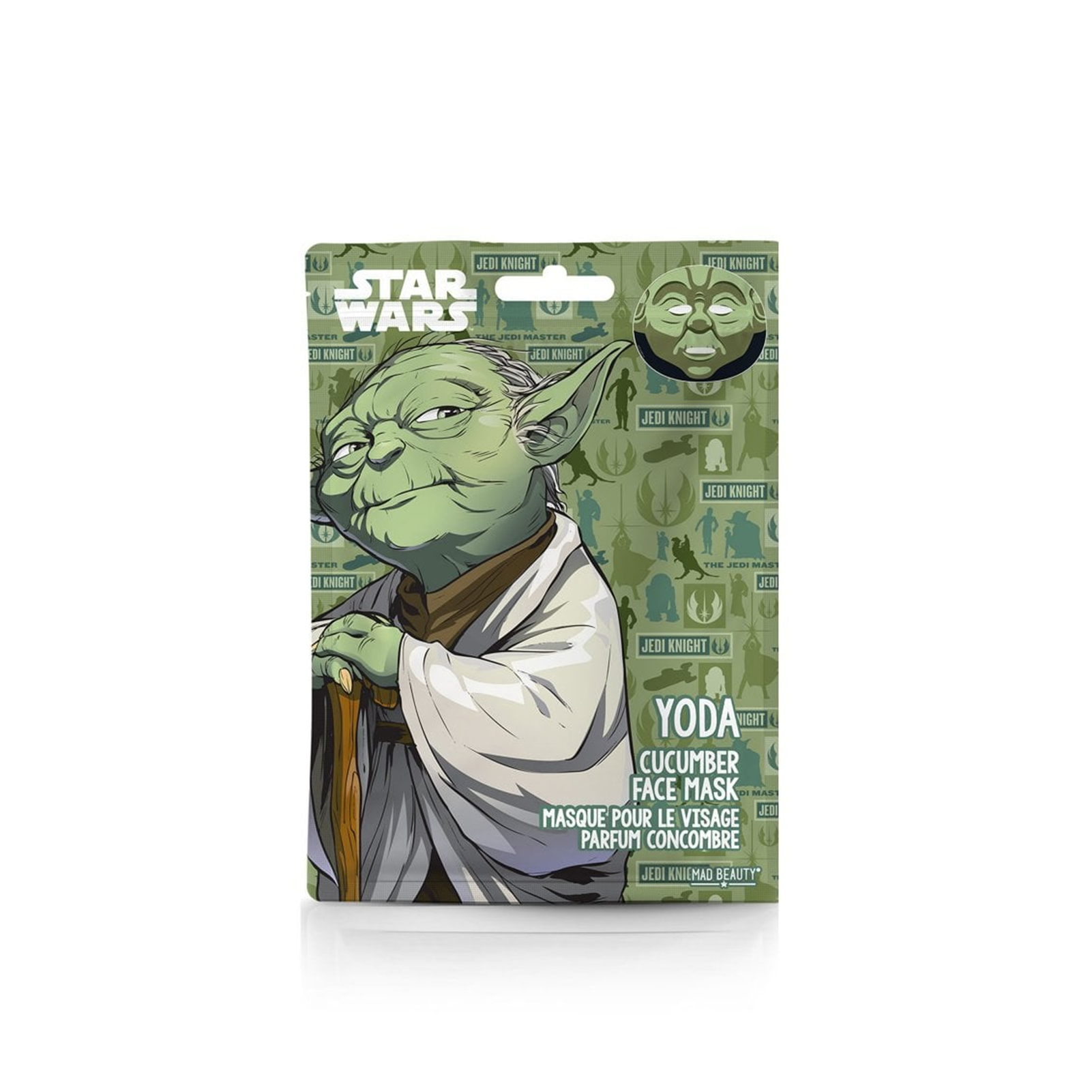 STAR WARS FACE MASK YODA- ТКАНЕВАЯ МАСКА ДЛЯ ЛИЦА «ЗВЕЗДНЫЕ ВОЙНЫ»