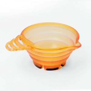 TINT BOWL ORANGE - Миска для окрашивания, объем 350мл., материал PMP, прозрачно-оранжевая