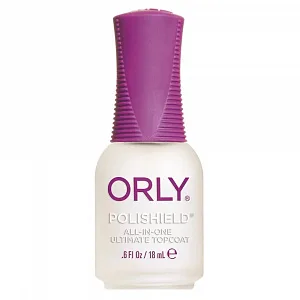 ORLY" Polishield"- закрепитель лака 3 в 1, обеспечивает прочное покрытие, быстрое высушивание и сильный блеск, 9мл.