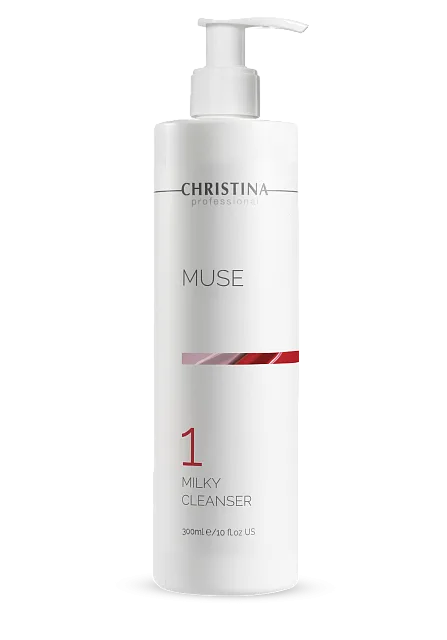 MUSE-1 MILKY CLEANSER 300 - ОЧИЩАЮЩЕЕ МОЛОЧКО С ЭКСТРАКТОМ РОЗЫ (ШАГ 1), 300 МЛ