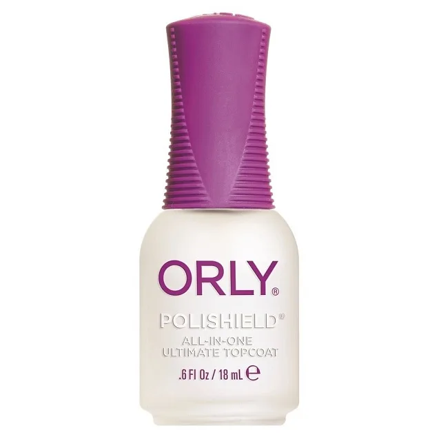 ORLY" Polishield"- закрепитель лака 3 в 1, обеспечивает прочное покрытие, быстрое высушивание и сильный блеск, 9мл.