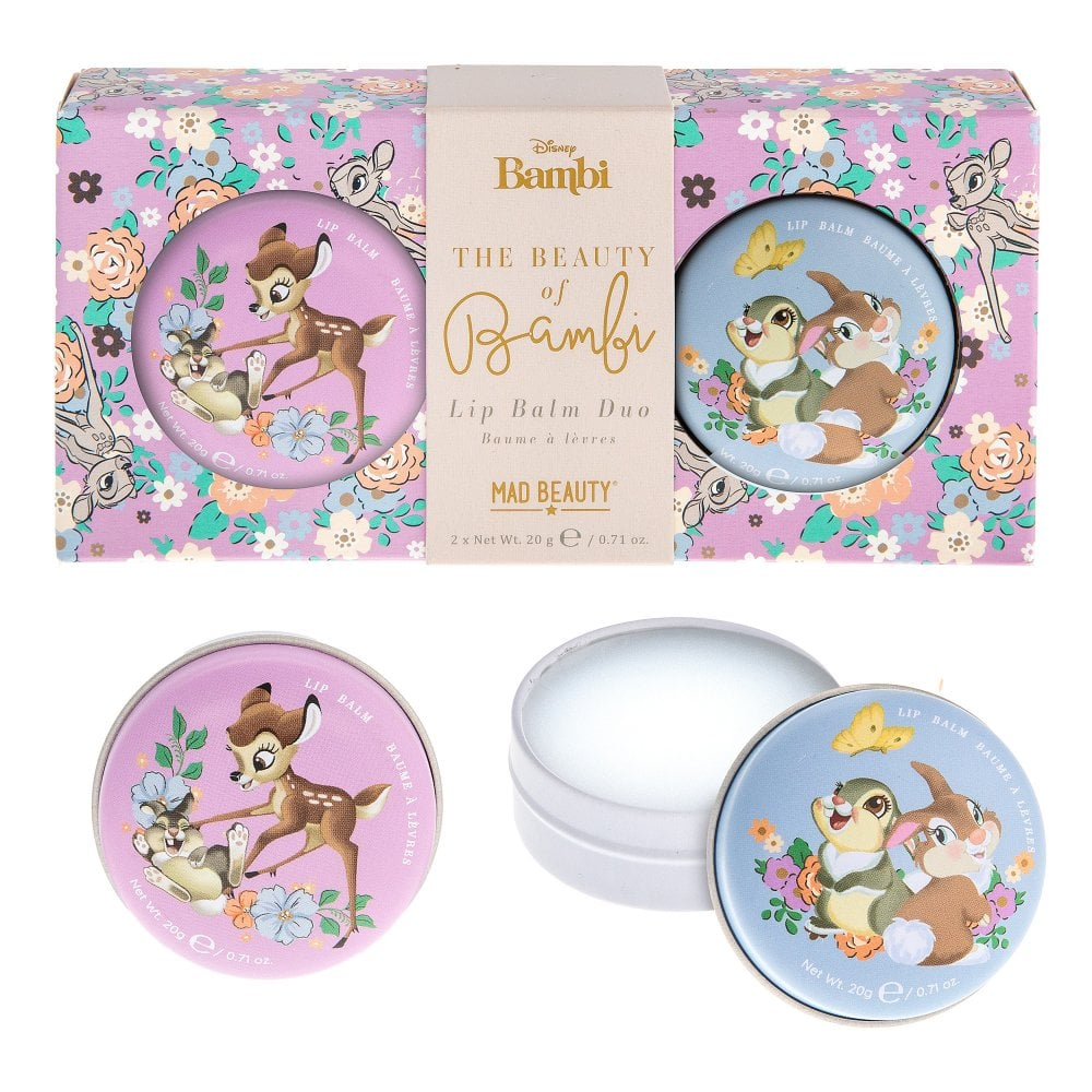 BAMBI LIP BALM DUO-БАЛЬЗАМ ДЛЯ ГУБ Bambi (2 шт.,КЛУБНИКА /ВАНИЛЬ) 13+