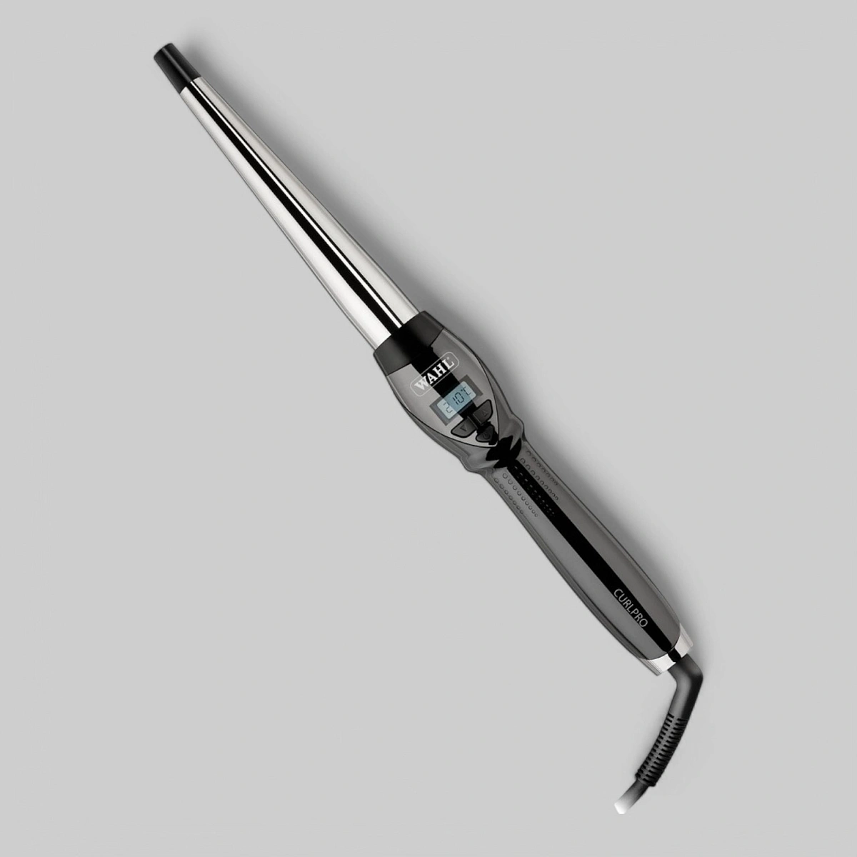 Wahl CurlPro - коническая парикмахерская плойка черная, 80-230°C.