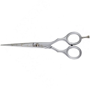 НОЖНИЦЫ ПАРИКМАХЕРСКИЕ - SCISSORS ERGO ANATOMIC - LUXURY SILVER-SILVER