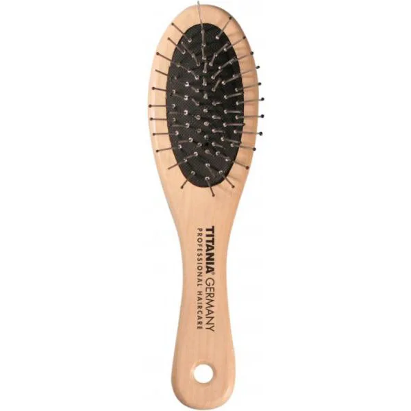 WIRE MASSAGE BRUSH, WOOD, 7 ROWS - ЩЕТКА МАССАЖНАЯ ДЛЯ ВОЛОС