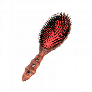 LUSTER WOOD STYLER - Массажная щётка для волос  "Luster Wood Styler", натуральная щетина из ворса ди
