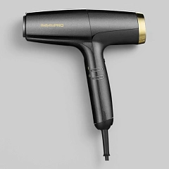 BaBylissPRO Falco Grey & Gold - фен для волос, 2000 Вт.
