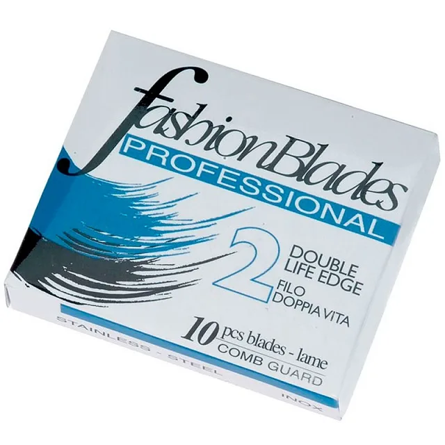 ЗАПАСНЫЕ ЛЕЗВИЯ К ПАРИКМАХЕРСКОЙ БРИТВЕ, 10ШТ УПАКОВКА - BOX 10 PCS FASHION BLADES