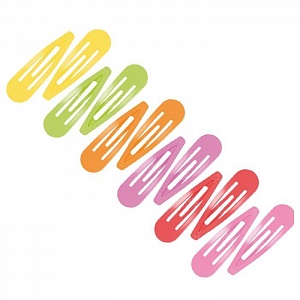 FLUORESCENT H.CLIPS 7 CM - ЗАЖИМ МЕТАЛЛИЧЕСКИЙ, ПАРИКМАХЕРСКИЙ.
