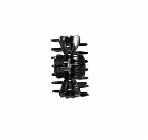 SECTIONING CLIPS, 2 PCS., APPROX. 6 CM, BLACK - ЗАЖИМЫ ДЛЯ ВОЛОС