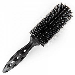 Брашинг для волос "Carbon Tiger Brush", комбинированная щетина, с нано-серебряным покрытием